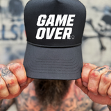 GAME OVER CURVED BILL BLACK HAT