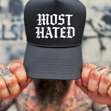 MOST HATED CURVED BILL BLACK HAT