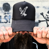FREE SPIRIT FOAM CURVED BILL BLACK HAT