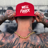 F***CK RED FLAT BILL HAT