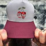 SWEET DEADLY MAROON GREY BASEBALL HAT