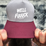 F***CK MAROON GREY BASEBALL HAT