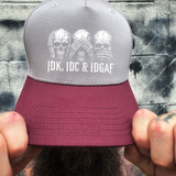 IDC MAROON GREY BASEBALL HAT