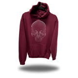 CONTOUR SKULL HOODIE MAROON