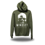 SKULL MINDSET HOODIE MILITARY GREEN