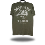 DRUNK CRAZY MILITARY GREEN CLASSIC TEE