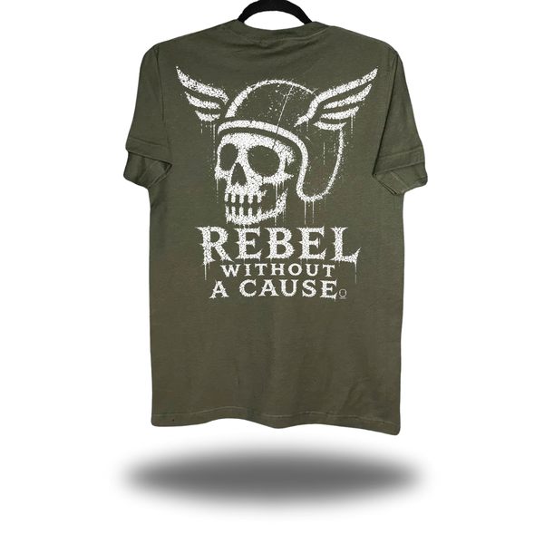 REBEL MILITARY GREEN CLASSIC TEE