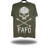 FAFO SKULL MILITARY GREEN CLASSIC TEE