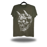 DEMON SKULL MILITARY GREEN CLASSIC TEE