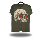STAR SKULL MILITARY GREEN CLASSIC TEE