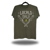 LOCALS ONLY MILITARY GREEN CLASSIC TEE