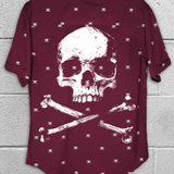 CROSSBONE NOBODY CARES BUTTON UP
