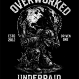 OVERWORKED DECAL