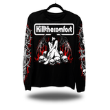 KILL THE COMFORT OVERSIZED PRINT LONG SLEEVE TEE