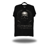 OUTWORK THE WORLD BLACK CLASSIC TEE