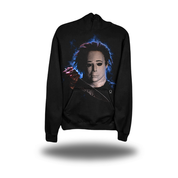 80'S JASON KNIFE OVERSIZED PRINT HOODIE