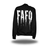 FAFO GRUNGE OVERSIZED PRINT HOODIE