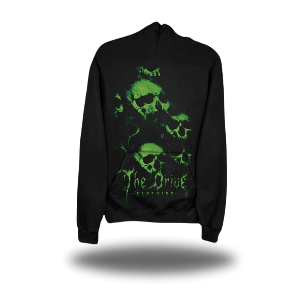 TDC GHOST SKULLS  OVERSIZED PRINT HOODIE