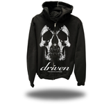 DEFDRIVEN OVERSIZED PRINT ZIP UP HOODIE