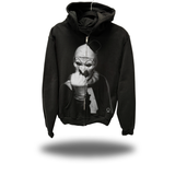 TERRIFIER OVERSIZED PRINT ZIP UP HOODIE