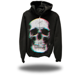 ILLUSION OVERSIZED PRINT ZIP UP HOODIE