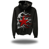 DRIVENSTAR OVERSIZED PRINT ZIP UP HOODIE