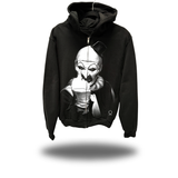 TERRIFIER OVERSIZED PRINT ZIP UP HOODIE