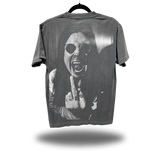 FU OZZY FADED BLACK OVERSIZED TEE