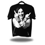 DOUBLE FU OZZY BACK BLACK OVERSIZED TEE