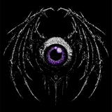 PURPLE EYED BAT DECAL