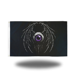 PURPLE EYE BAT FLAG