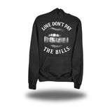 LOVE DON'T PAY BLACK HOODIE