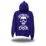 GET WITH IT PURPLE HOODIE
