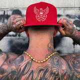 FOREVER RED FLAT BILL HAT