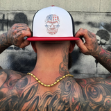 DRIVEN COMPANY RED WHITE BLUE FOAMIE FLAT BILL HAT