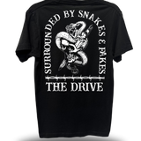 SURROUNDED BY SNAKES - BLACK CLASSIC TEE
