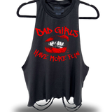 BAD GIRLS HAVE MORE FUN - BLACK CROP TANK TOP