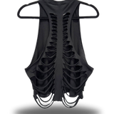 BITE ME - BLACK CROP TANK TOP 4.0