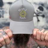 PEOPLE SUCK RETRO GREY HAT