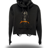 ROSARY ROAD RASH BLACK CROP HOODIE - 1.0