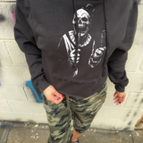 HUSH ROAD RASH BLACK STITCHES HOODIE - 2.0