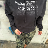 HORRORWOOD ROAD RASH BLACK STITCHES HOODIE - 2.0
