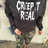 CREEP ROAD RASH BLACK STITCHES HOODIE - 2.0