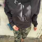 LOVE BITE ROAD RASH BLACK STITCHES HOODIE - 2.0