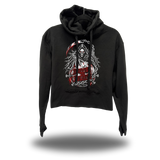 TO DEATH ROAD RASH BLACK STITCHES HOODIE - 2.0