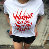 NIGHTMARE ROAD RASH WHITE CROP TOP 1.0