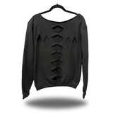 HOTROD ROAD RASH DIAMOND CROSS WIDENECK SWEATSHIRT