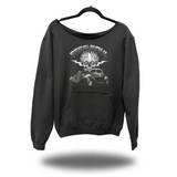 HOTROD ROAD RASH DIAMOND CROSS WIDENECK SWEATSHIRT