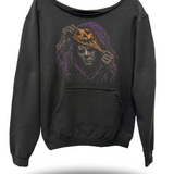 MYERS COMING ROAD RASH DIAMOND CROSS WIDENECK SWEATSHIRT