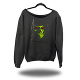 DEATH GLOW ROAD RASH DIAMOND CROSS WIDENECK SWEATSHIRT